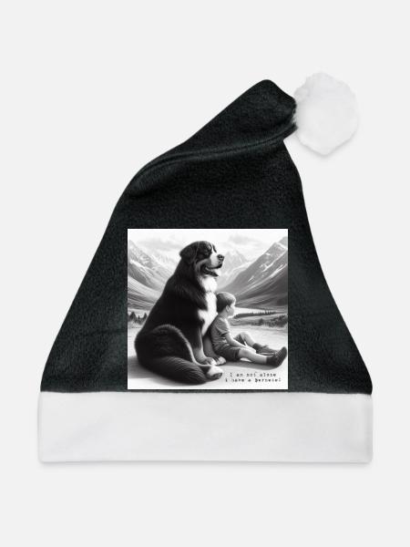 Berner Sennenhund - Weihnachtsmütze - Schwarz/Weiß