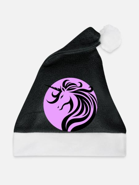 Einhornsegen Lavendel - Weihnachtsmütze - Schwarz/Weiß
