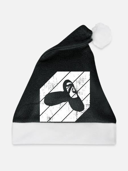 Ballettschuhe Skizze - Weihnachtsmütze - Schwarz/Weiß
