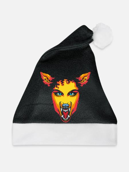 Wild bleiben - Weihnachtsmütze - Schwarz/Weiß