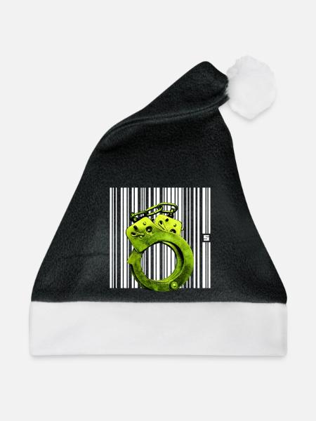 SPOT - STATUS - Weihnachtsmütze - Schwarz/Weiß - Vorne