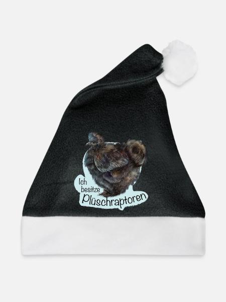 Die Plüschraptoren - Weihnachtsmütze - Schwarz/Weiß