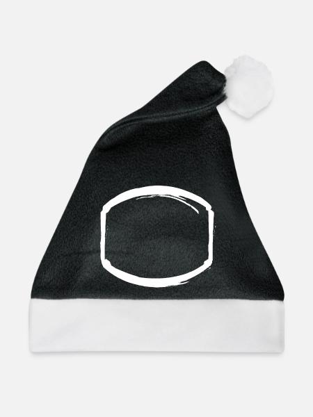 white oval frame - Weihnachtsmütze - Schwarz/Weiß - Vorne