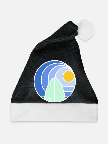Surf Sundowner II (white) - Weihnachtsmütze - Schwarz/Weiß - Vorne