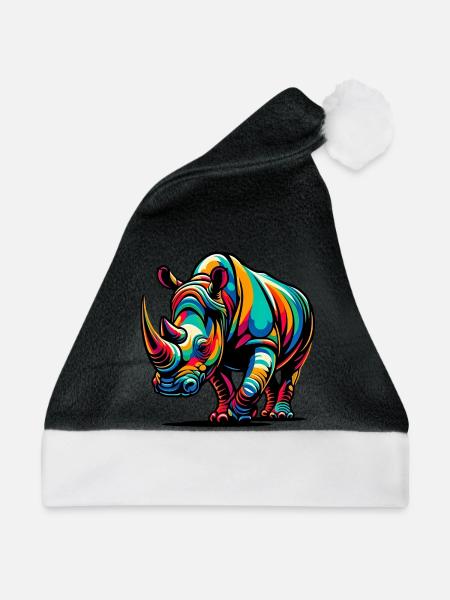 Nashorn - Weihnachtsmütze - Schwarz/Weiß