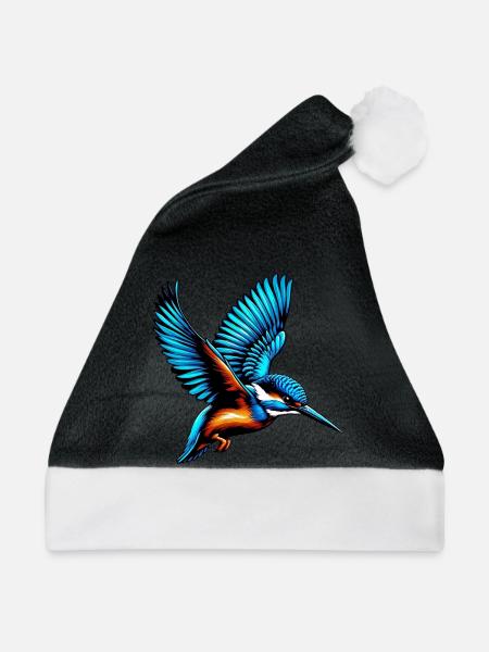 Eisvogel - Weihnachtsmütze - Schwarz/Weiß
