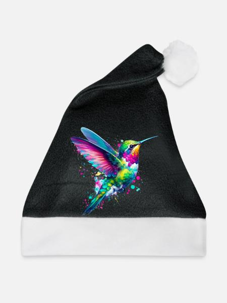 Kolibri - Weihnachtsmütze - Schwarz/Weiß
