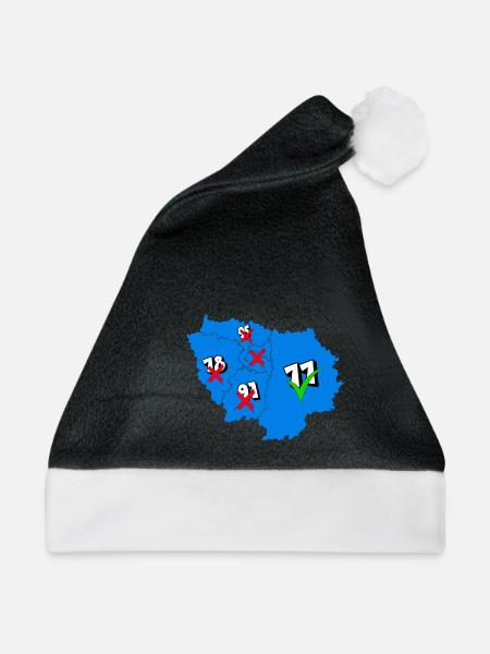 Ile de France Region - Weihnachtsmütze - Schwarz/Weiß
