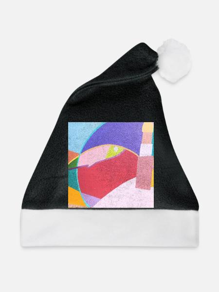 Bunte Wandmalereien - Weihnachtsmütze - Schwarz/Weiß - Vorne