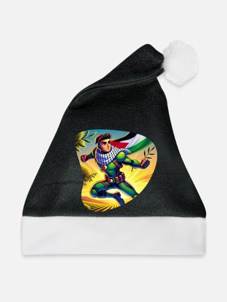 Falastin Hero - Weihnachtsmütze - Schwarz/Weiß