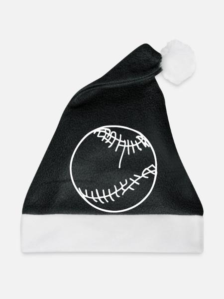 Baseball Ball Skizze - Weihnachtsmütze - Schwarz/Weiß