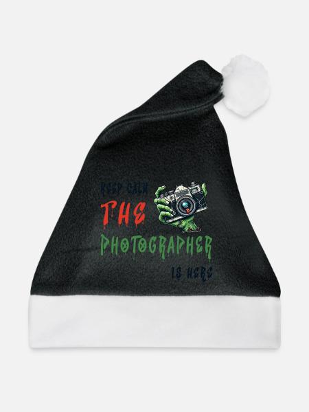 Zombie Photographer Alert - Weihnachtsmütze - Schwarz/Weiß