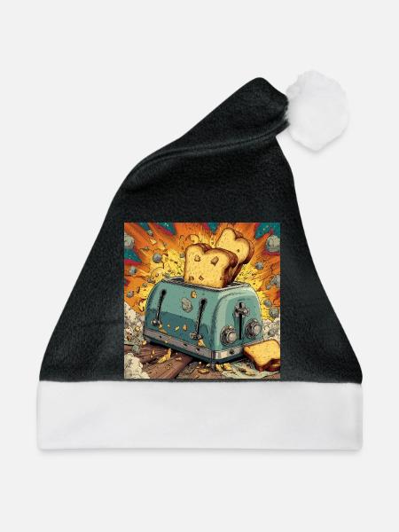 Toast Assault - Weihnachtsmütze - Schwarz/Weiß