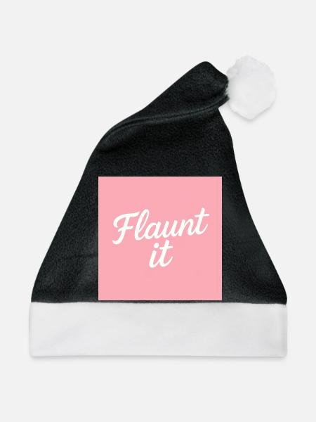 Flaunt it - Weihnachtsmütze - Schwarz/Weiß
