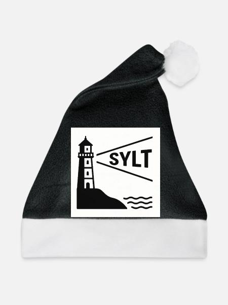 Sylt - Weihnachtsmütze - Schwarz/Weiß
