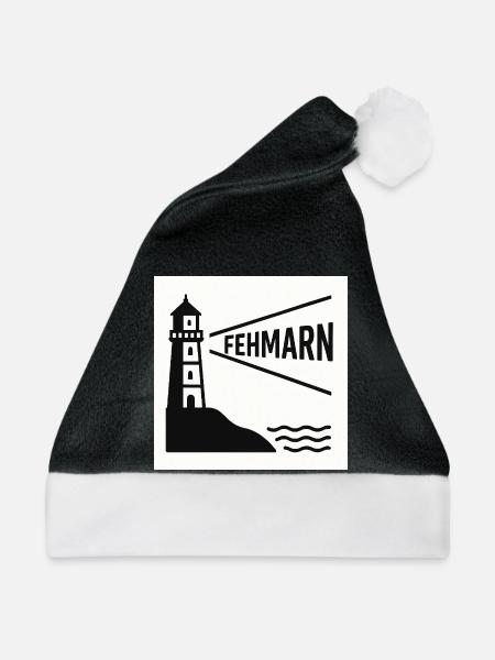 Fehmarn - Weihnachtsmütze - Schwarz/Weiß