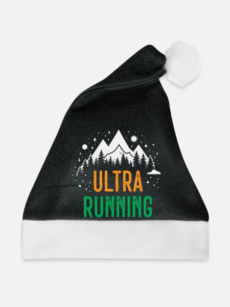 Ultra-Laufen - Weihnachtsmütze - Schwarz/Weiß