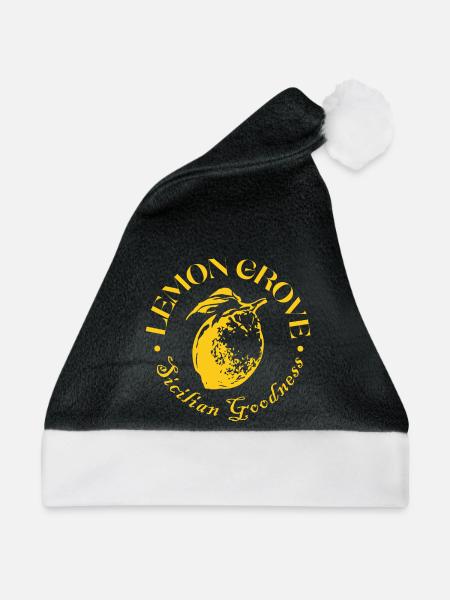 Zitronenanbauer-Abzeichen-Design - Weihnachtsmütze - Schwarz/Weiß