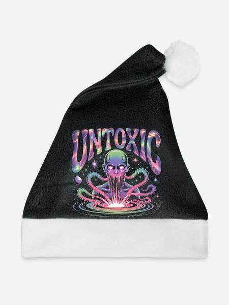 Ungiftiger kosmischer Außerirdischer - Weihnachtsmütze - Schwarz/Weiß