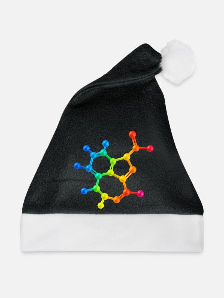 Trippy acid has visual effect - Weihnachtsmütze - Schwarz/Weiß