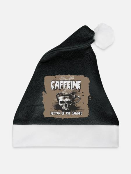 Kaffee, Nektar der Verdammten - Weihnachtsmütze - Schwarz/Weiß