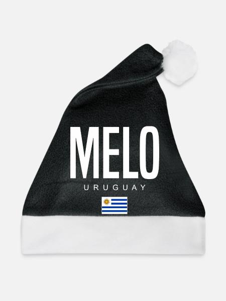 Melo Uruguay Uruguayer - Weihnachtsmütze - Schwarz/Weiß