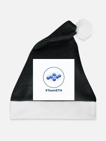 TeamETH Knoten Netzwerk - Weihnachtsmütze - Schwarz/Weiß