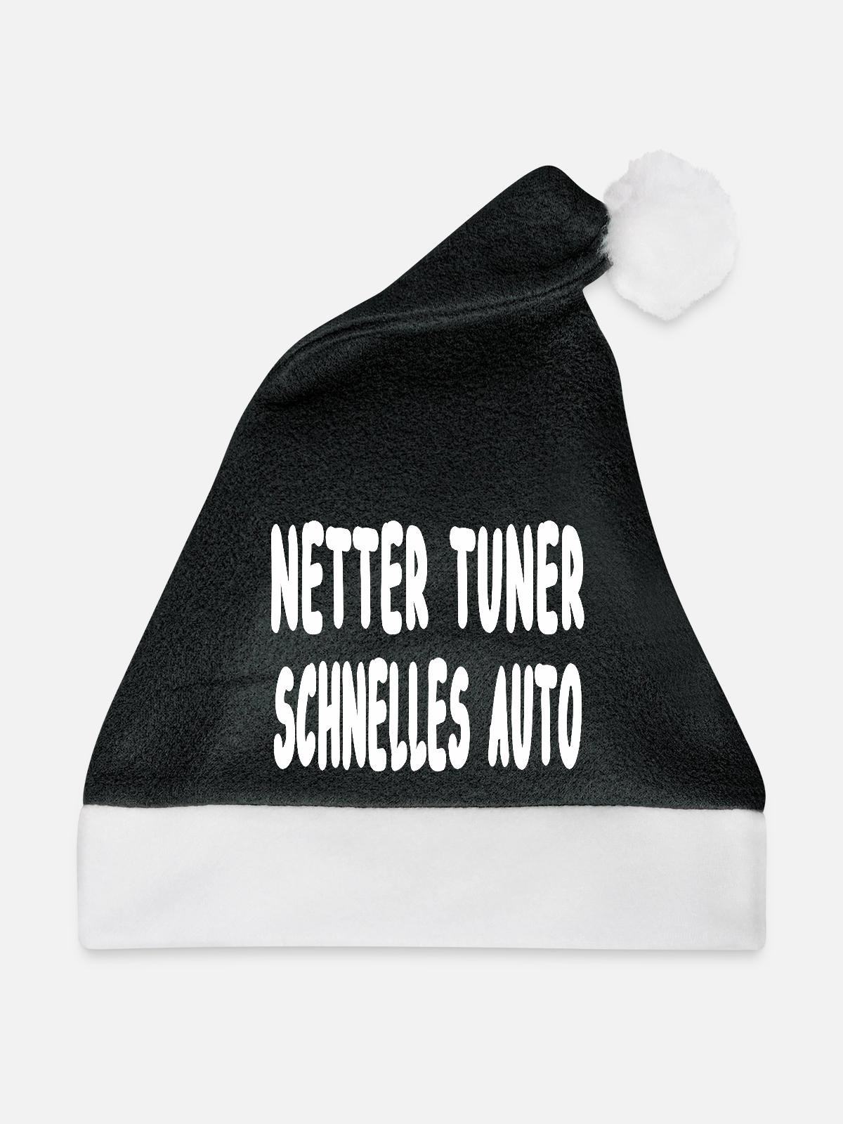 Tuner - Weihnachtsmütze - Schwarz/Weiß - Vorne