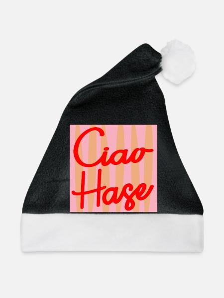 CIAO HASE SELBSTWERT - Weihnachtsmütze - Schwarz/Weiß