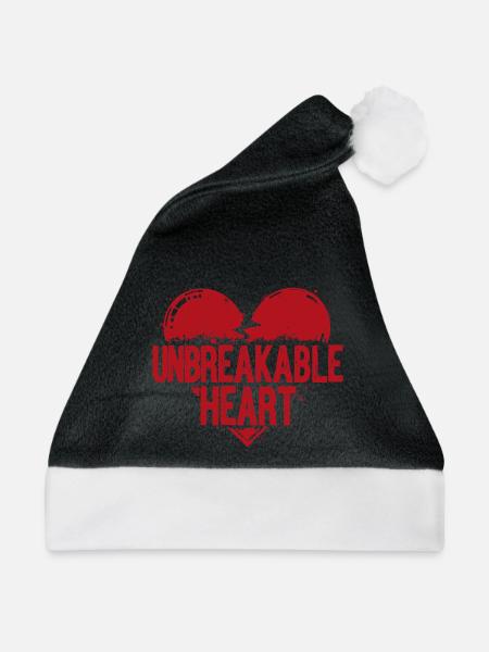 Unbreakable Heart Statement - Weihnachtsmütze - Schwarz/Weiß