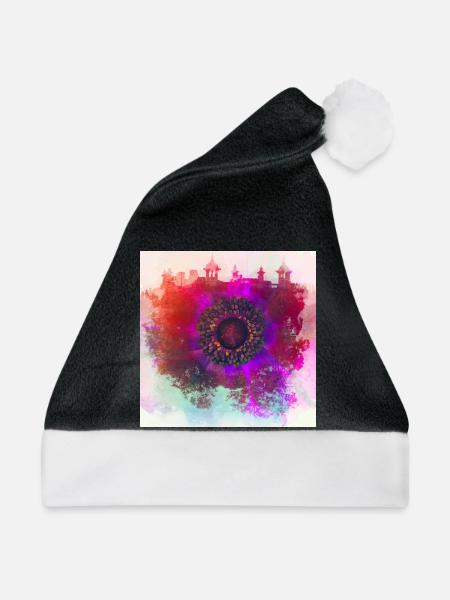 Abstract poppy - Weihnachtsmütze - Schwarz/Weiß