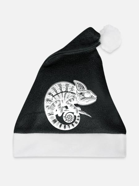 Tropenfreund mit Stil - Weihnachtsmütze - Schwarz/Weiß - Vorne