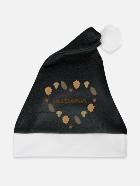Herbstliebe - Weihnachtsmütze - Schwarz/Weiß