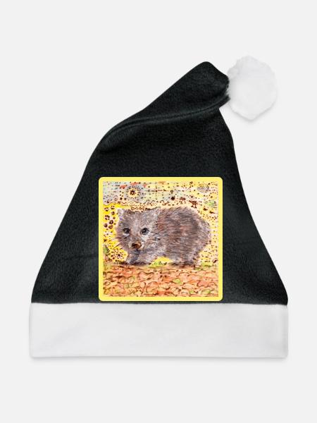 Wombat - Weihnachtsmütze - Schwarz/Weiß