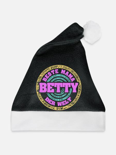 Mutter Betty - Weihnachtsmütze - Schwarz/Weiß
