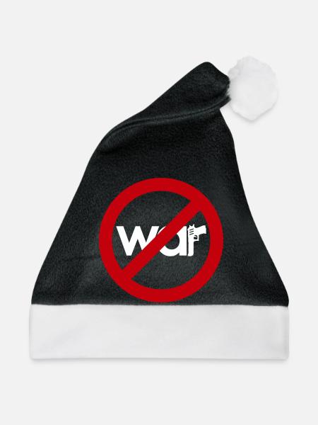 Stop War – Für Frieden & Freiheit - Weihnachtsmütze - Schwarz/Weiß