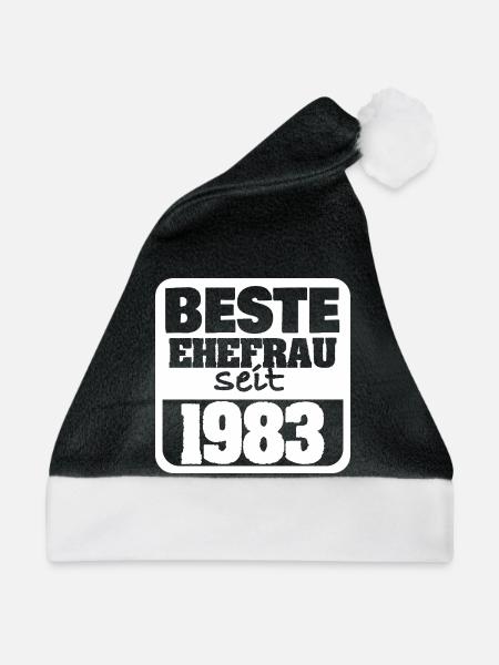 1983 - Weihnachtsmütze - Schwarz/Weiß