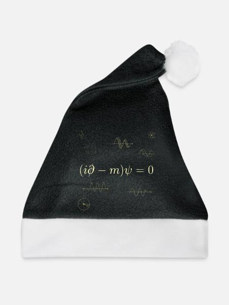 Quantengleichung - Weihnachtsmütze - Schwarz/Weiß