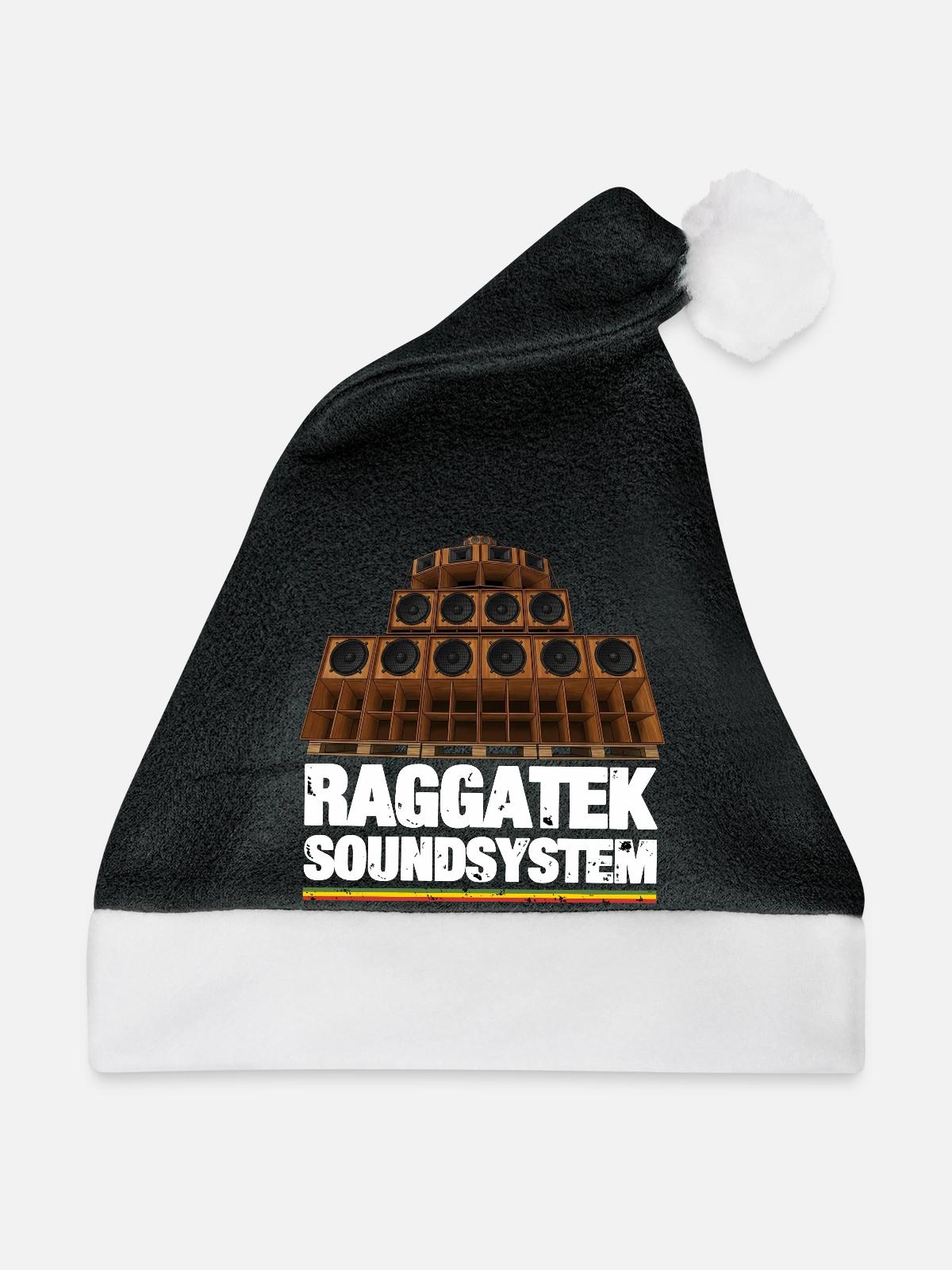 Raggatek - Weihnachtsmütze - Schwarz/Weiß - Vorne