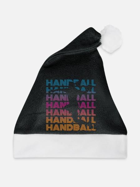 Handball Spielerin - Weihnachtsmütze - Schwarz/Weiß