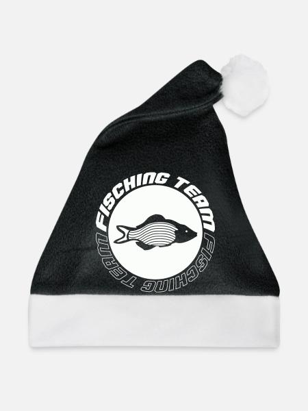 Fishing Team - Weihnachtsmütze - Schwarz/Weiß