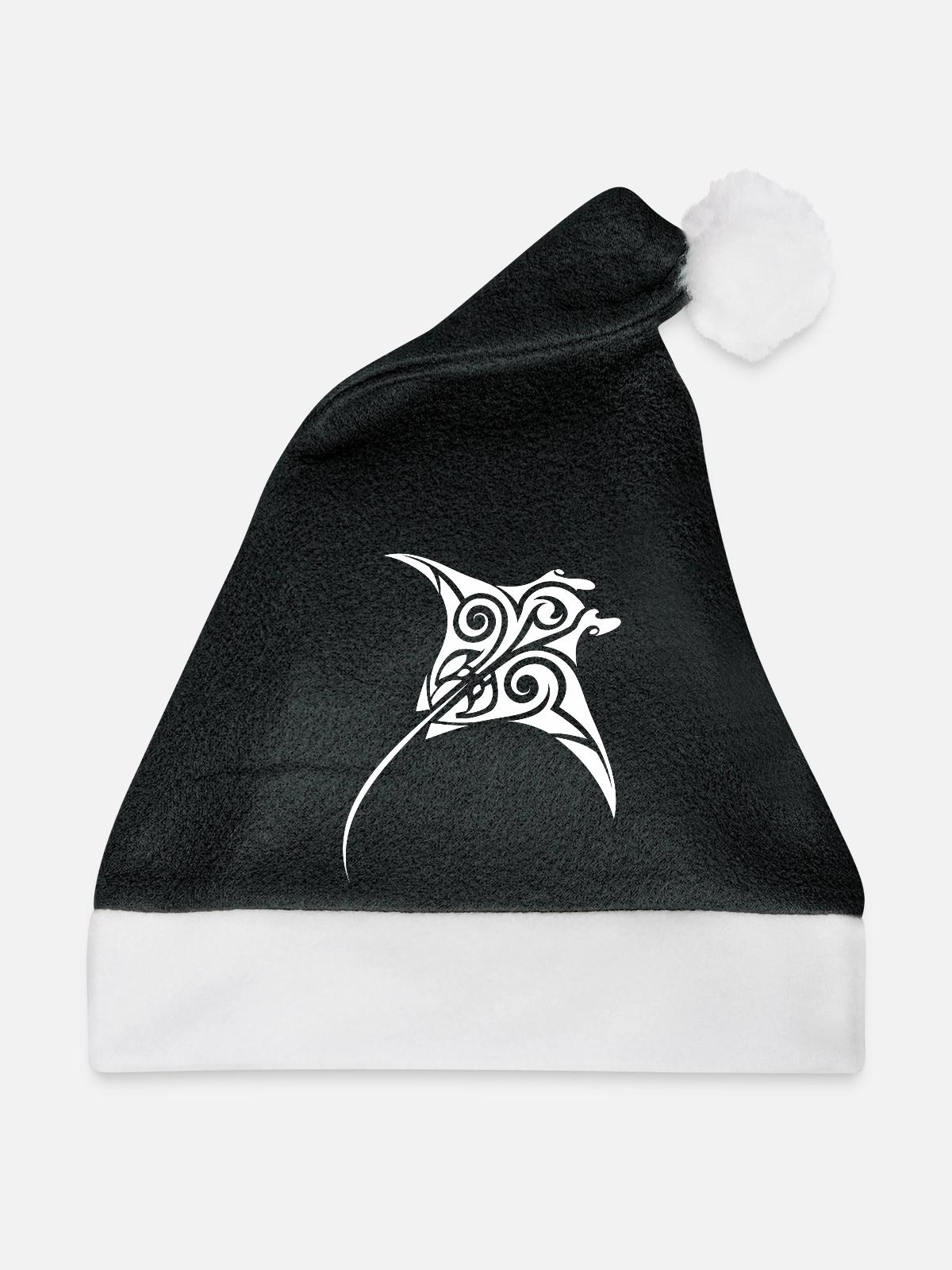 Mantarochen - Weihnachtsmütze - Schwarz/Weiß - Vorne