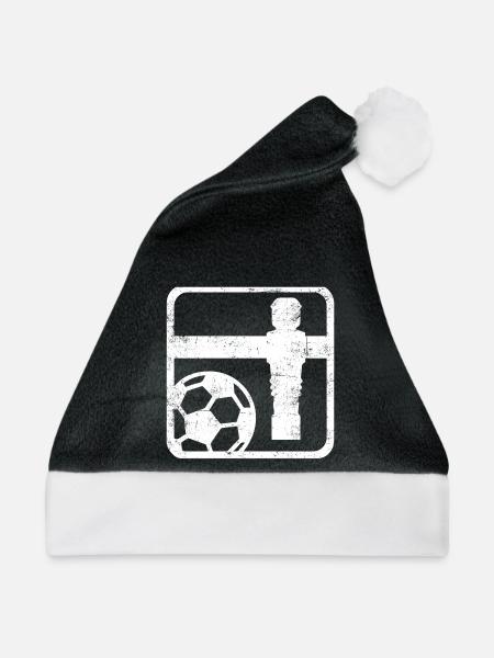 Tischfußball - Weihnachtsmütze - Schwarz/Weiß