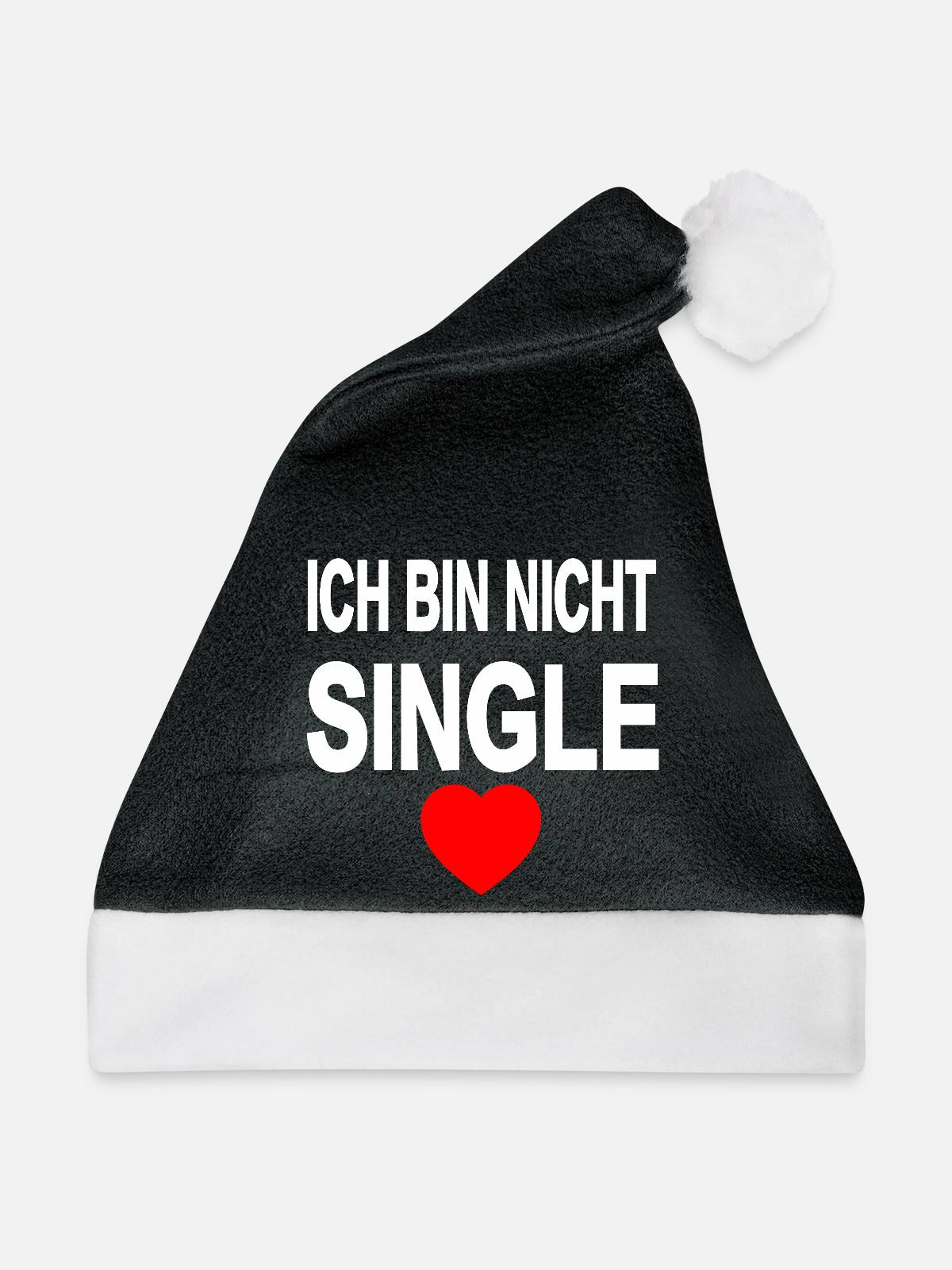 Single - Weihnachtsmütze - Schwarz/Weiß - Vorne
