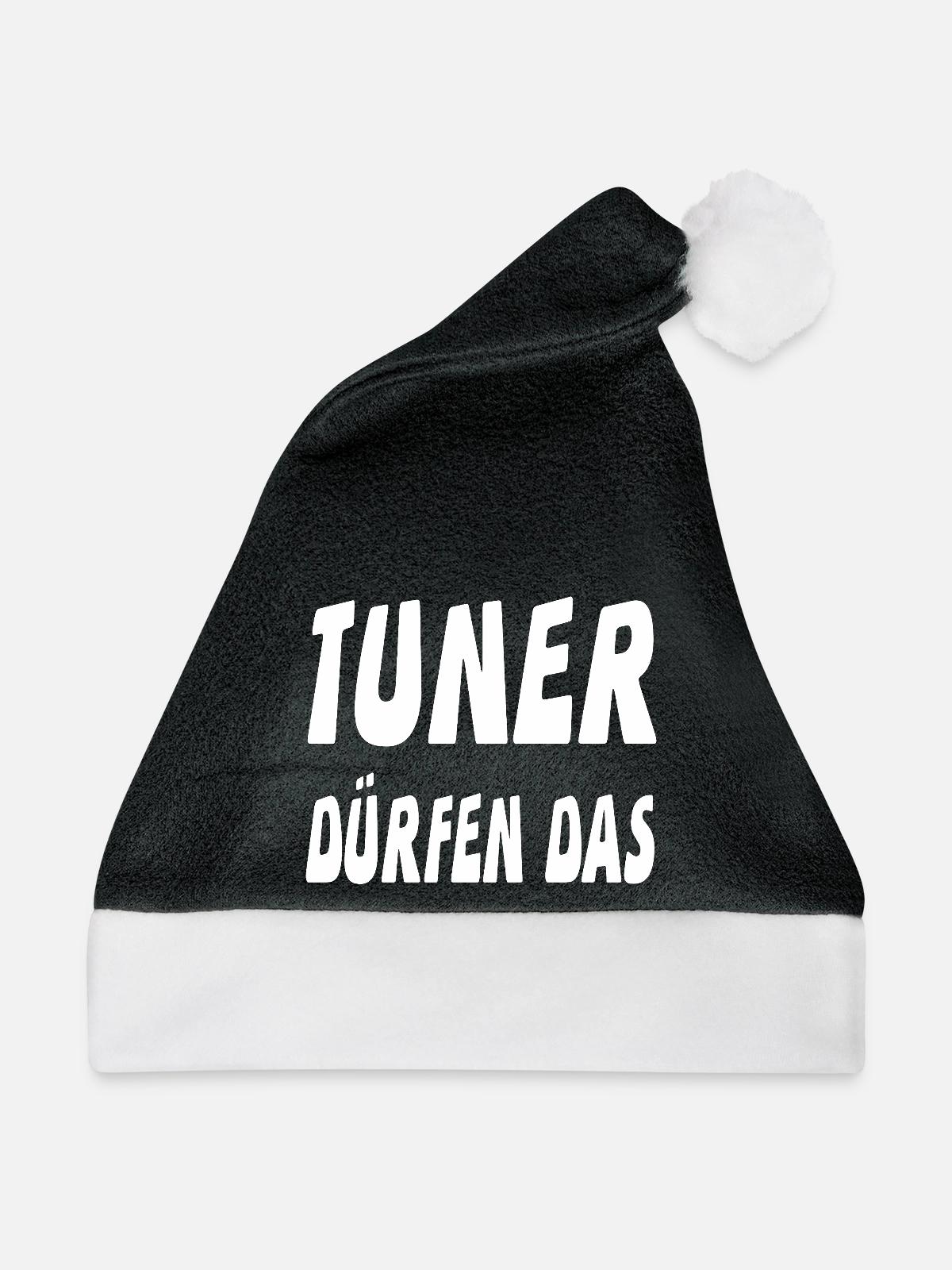 Tuner - Weihnachtsmütze - Schwarz/Weiß - Vorne