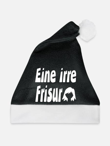 Frisur - Weihnachtsmütze - Schwarz/Weiß - Vorne