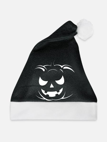 Halloween - Zombie - Horror - Kürbis - Weihnachtsmütze - Schwarz/Weiß