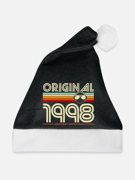 Originale Retro-Edition von 1998 - Weihnachtsmütze - Schwarz/Weiß