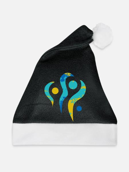 yoga-design_24 - Weihnachtsmütze - Schwarz/Weiß