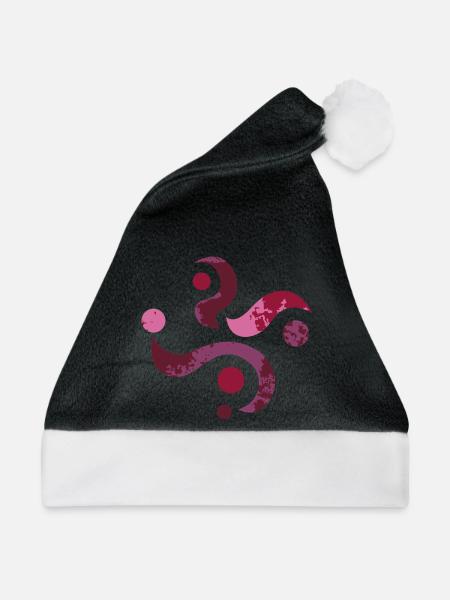 yoga-design_28 - Weihnachtsmütze - Schwarz/Weiß